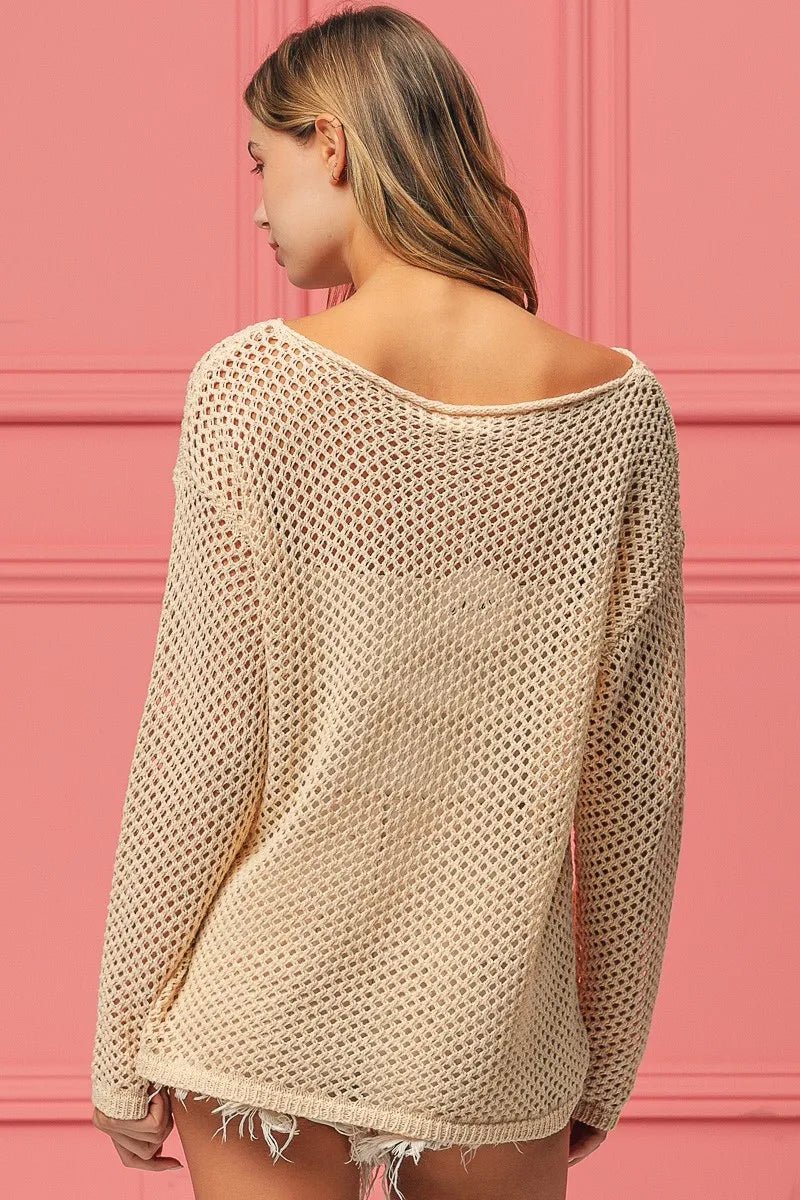 BiBi Sequin American Flag Sunglasses Knit - Bela Fils BoutiqueBela Fils Boutique